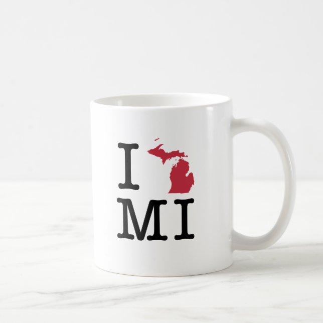 Jag älskar Michigan Kaffemugg (Höger)