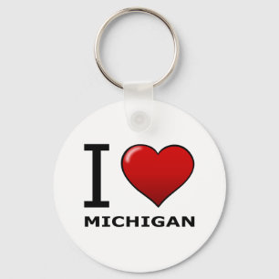 JAG ÄLSKAR MICHIGAN NYCKELRING