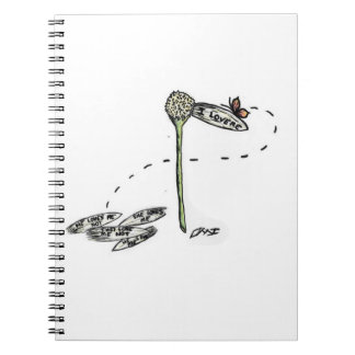 Jag älskar mig anteckningsbok