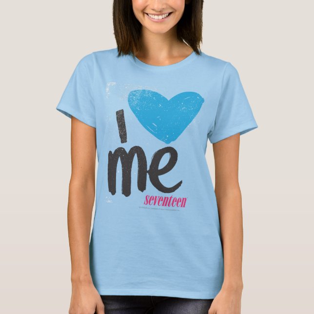 Jag älskar mig Aqua Tee (Framsida)