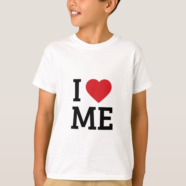 Jag älskar mig design T-shirt (Framsida)