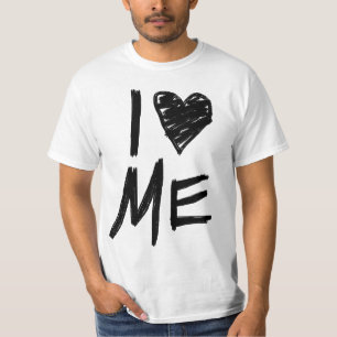 Jag älskar mig, klottrad hjärtaT-tröja Tee