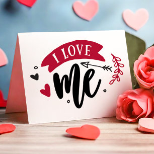 Jag älskar mig rolig anti-valentine helgkort