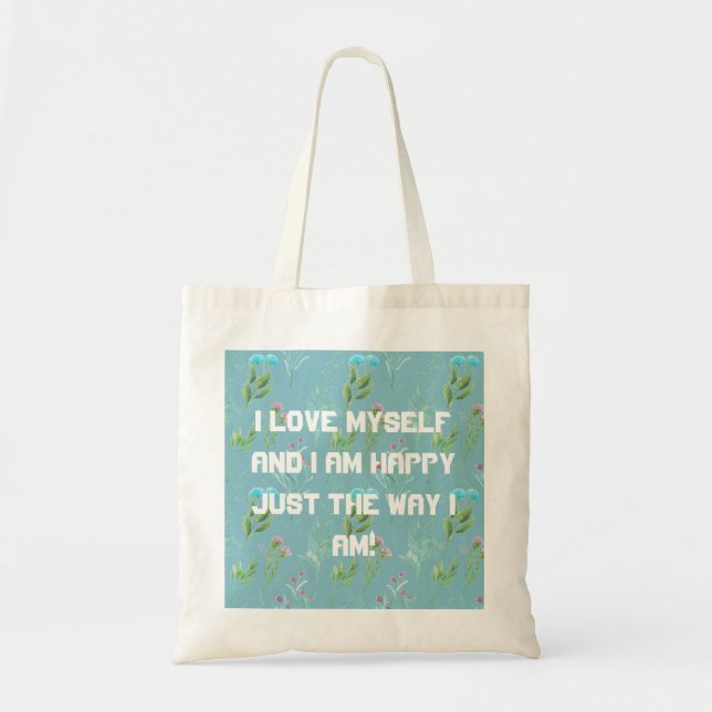 Jag älskar mig själv totebag tygkasse (Framsidan)