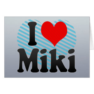 Jag älskar Miki, Japan Hälsningskort