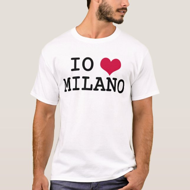 Jag älskar Milan T-shirt (Framsida)