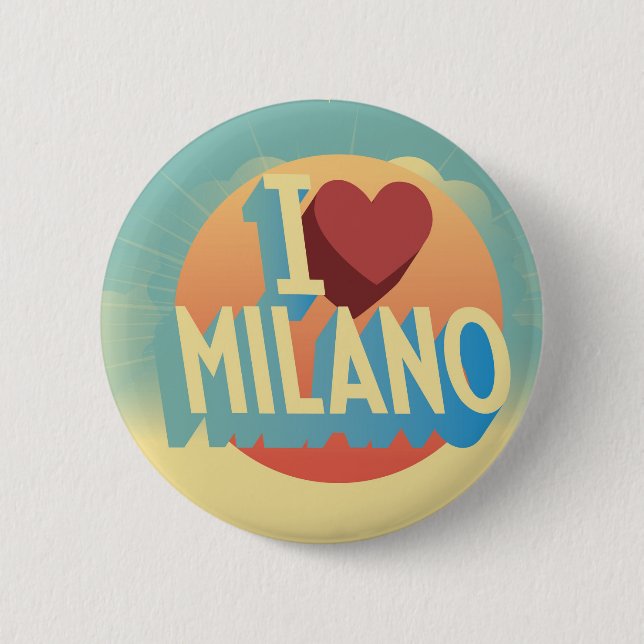 Jag älskar Milano Knapp (Framsida)