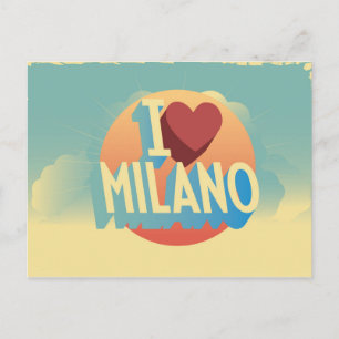 Jag älskar Milano Vykort