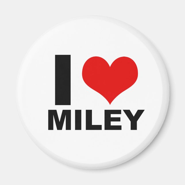 Jag älskar Miley (Magnet) Magnet (Framsidan)