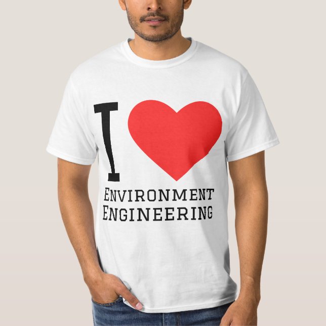 Jag älskar miljöteknik  t shirt (Framsida)