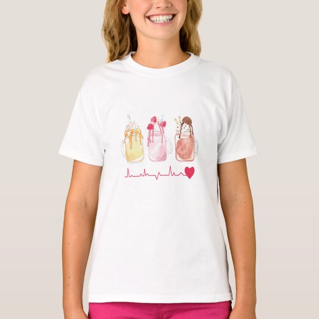 Jag älskar milkshake t shirt (Framsida)
