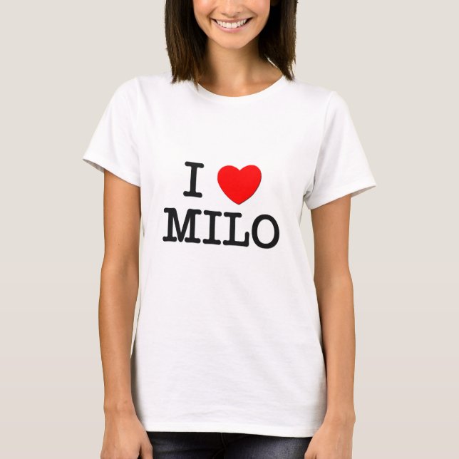 Jag älskar miloen tee shirt (Framsida)