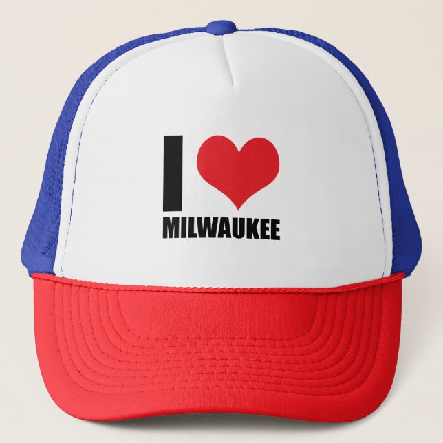 Jag älskar Milwaukee  Keps (Framsida)