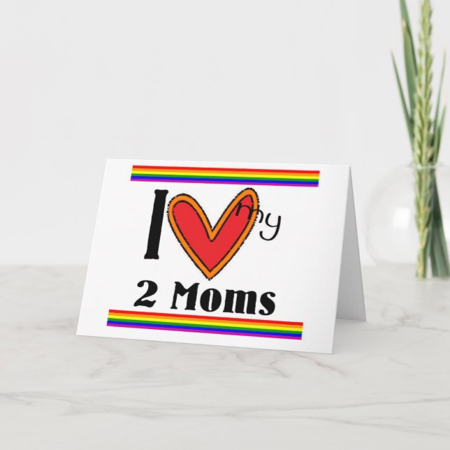 Jag älskar min 2 mammor kort (Framsida)