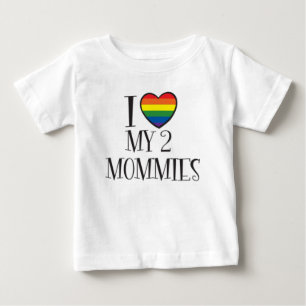 Jag älskar min 2 MOMMIES T-shirt