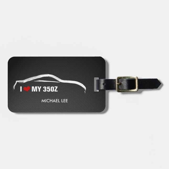 Jag älskar min 350Z Bagagebricka (Horisontell Framsida)