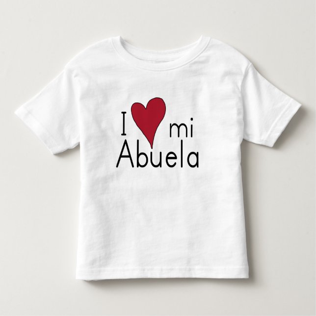 Jag älskar min abuela t shirt (Framsida)