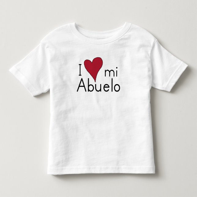 Jag älskar min Abuelo T-shirt (Framsida)