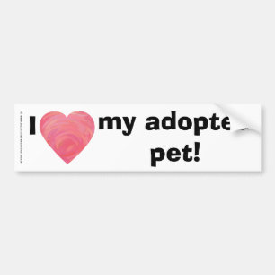 Jag älskar min adopterade partys... bildekal