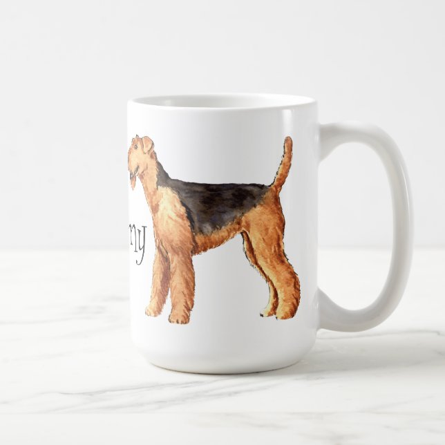 Jag älskar min Airedale Kaffemugg (Höger)