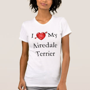 Jag älskar min airedale terrier 2 t-shirt