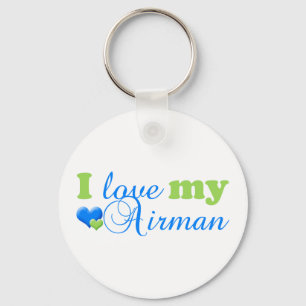 Jag älskar min Airmankeychain Nyckelring