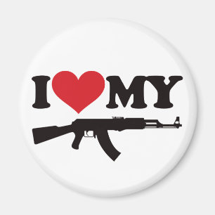 Jag älskar min AK47 Magnet