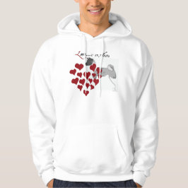 Jag älskar min Akita Hoodie