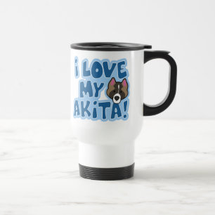 Jag älskar min Akita travel mug Resemugg
