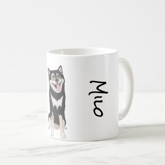 Jag älskar min Alaskan Malamute Hund Kaffe Mugg (Framsida höger)