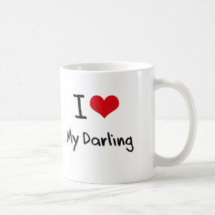 Jag älskar min älskling kaffemugg