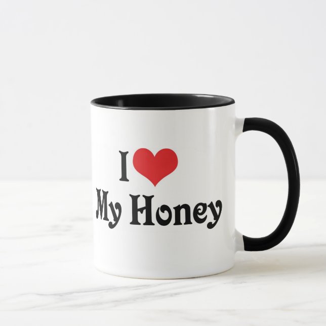 Jag älskar min älskling mugg (Höger)