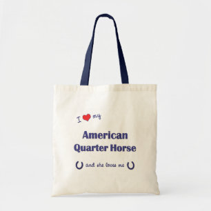 Jag älskar min amerikan inkvarterar hästen (den tygkasse