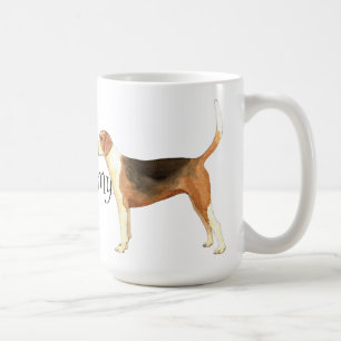 Jag älskar min amerikanFoxhound Kaffemugg