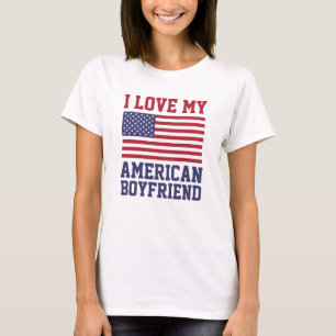 Jag älskar min amerikanpojkvänT-tröja T Shirt