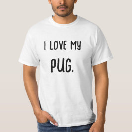 Jag älskar min anpassningsbara hund t shirt
