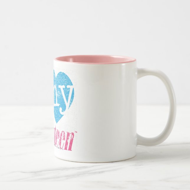 Jag älskar min Aqua 17 Två-Tonad Mugg (Höger)