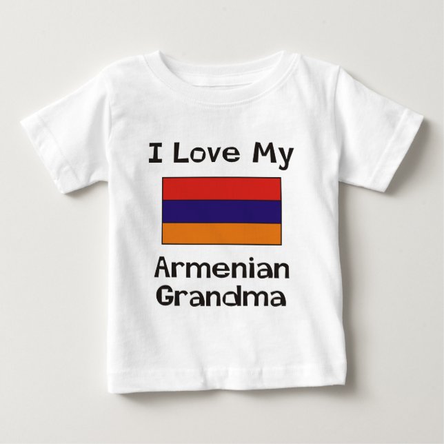 Jag älskar min armeniska mormor tee shirt (Framsida)