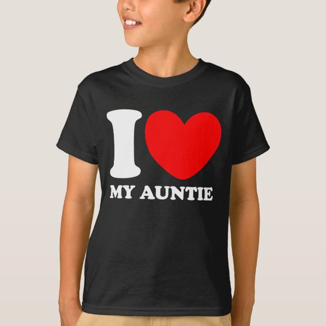 Jag älskar min Auntie T Shirt (Framsida)
