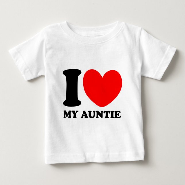 Jag älskar min Auntie T-shirt (Framsida)