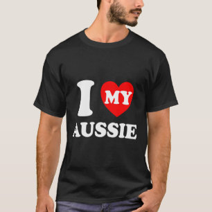 Jag älskar min aussie i Kärlek My Aussie T Shirt