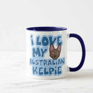 Jag älskar min australiensiska Kelpiemugg Mugg