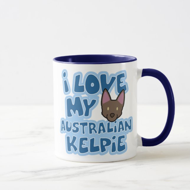 Jag älskar min australiensiska Kelpiemugg Mugg (Höger)