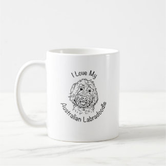 Jag älskar min australiensiska Labradoodle Kaffemugg