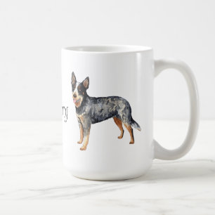 Jag älskar min australiensiska nötkreaturhund kaffemugg