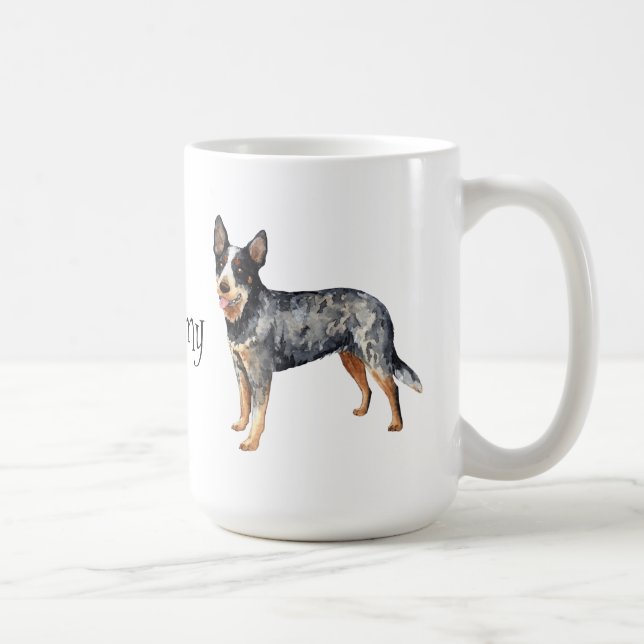Jag älskar min australiensiska nötkreaturhund kaffemugg (Höger)