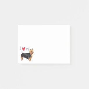 Jag älskar min australiensiska Terrier Post-it Block