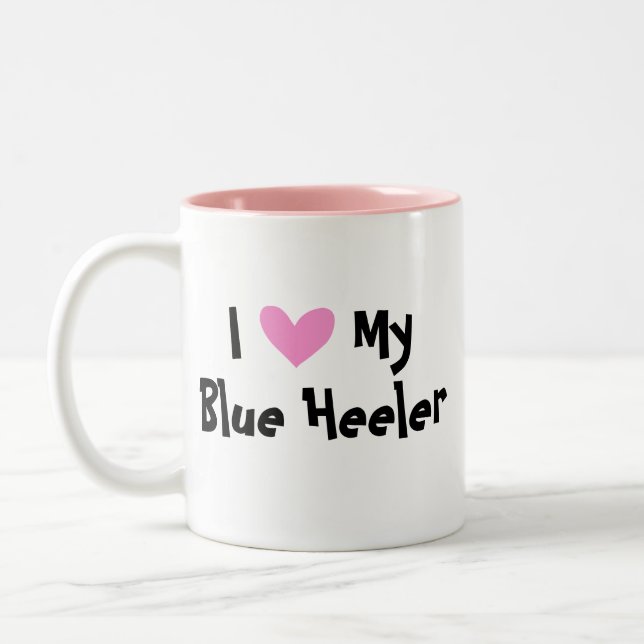 Jag älskar min australiensiska Två-Tonad mugg (Vänster)