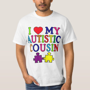 Jag älskar min Autistic kusinT-tröja T Shirt