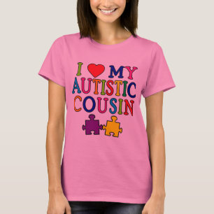 Jag älskar min Autistic kusinT-tröja Tee